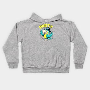 cute parrot party Kids Hoodie